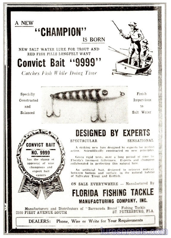 Florida Fishing Tackle Co 1939 Tampa Bay Times Newspaper Ad 