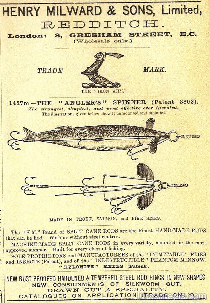 HENRY MILWARD and SONS 1894 Magazine Ad 
