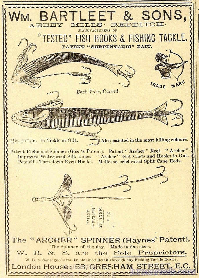 WM BARTLEET and SONS 1894 Magazine Ad 