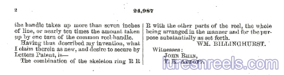 The BILLINGHURST August 9 1859 Patent 3 