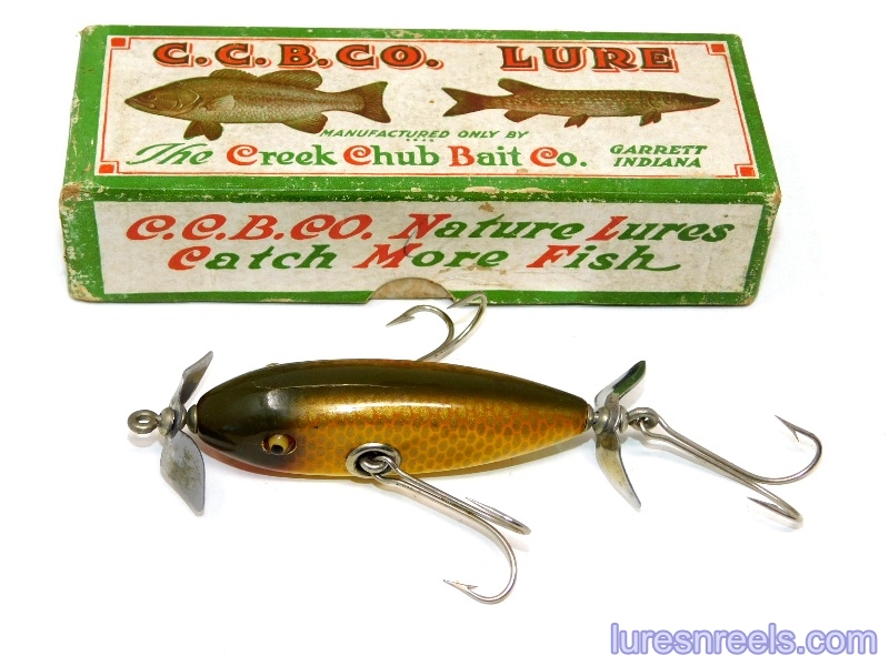Vintage Creek Chub Injured Minnow 2 Plastic Vintage Fishing Lure