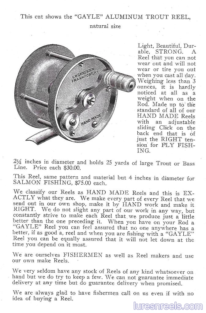 The 1935 GAYLE Reel Catalog 3 