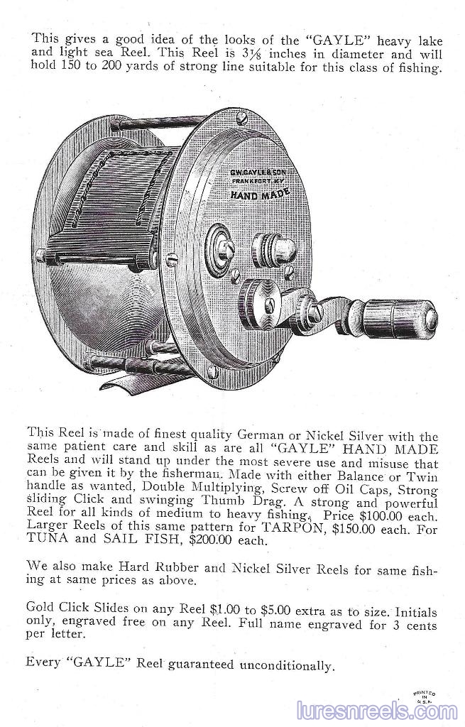 The 1935 GAYLE Reel Catalog 4 