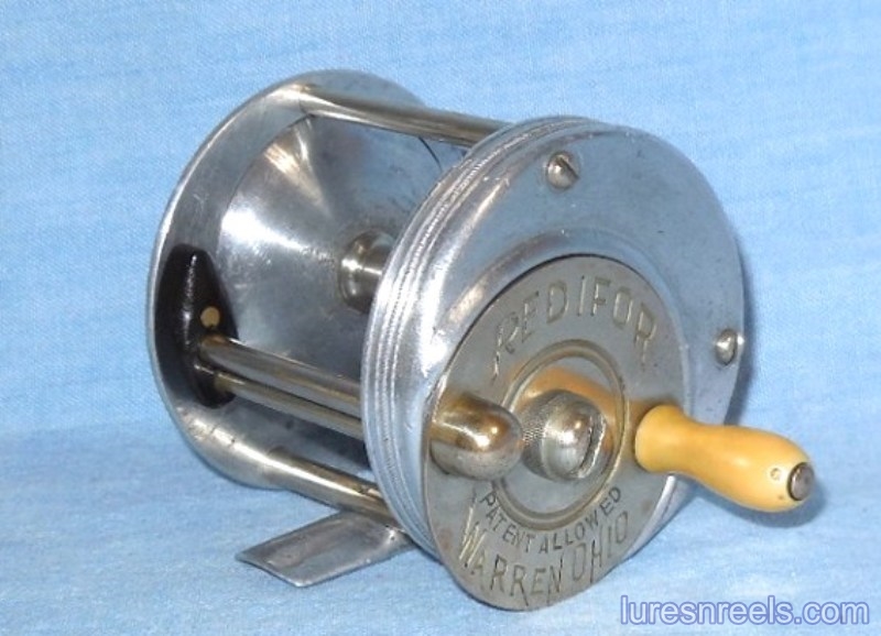 Redifor Beetzsel German Silver Freespool Jeweled- Warren, Ohio Circa-1914 — VINTAGE  FISHING REELS
