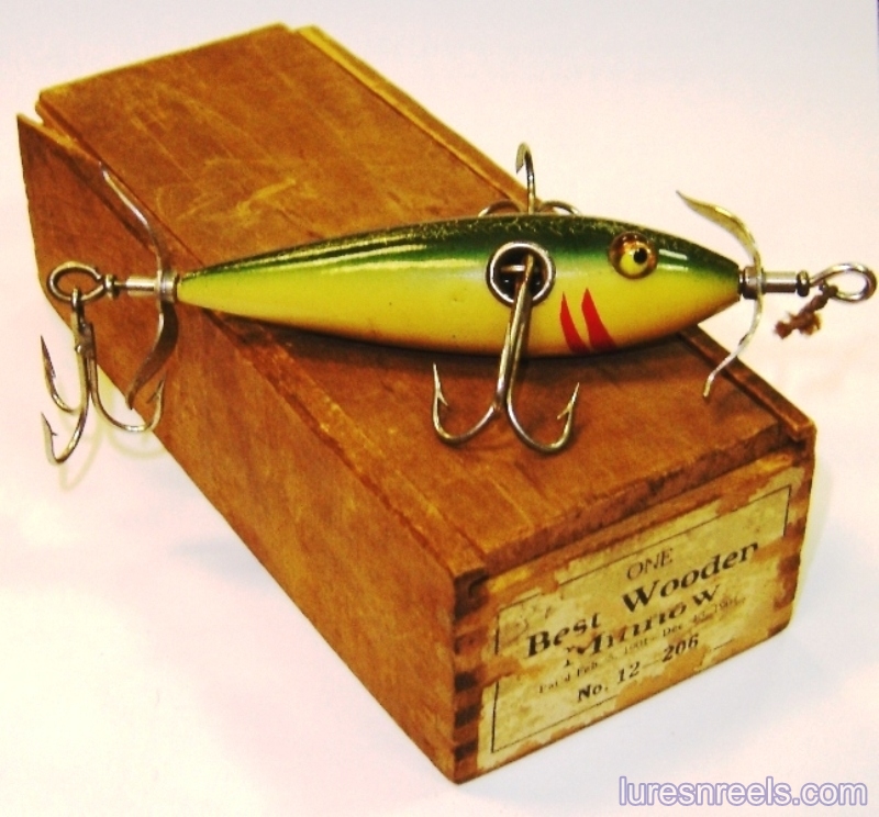 William Shakespeare Jr. Company Antique Vintage Fishing Lures and Boxes