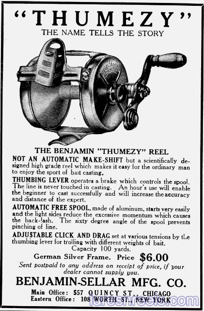 BENJAMIN THUMEZY 1913 Ads Showing Patent Model 1